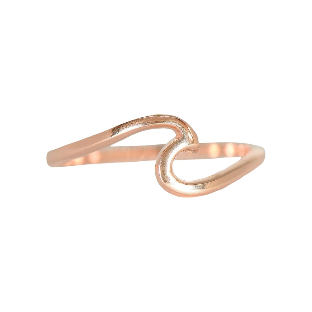 Pura Vida Rose Gold Wave Ring Ron Jon Surf Shop